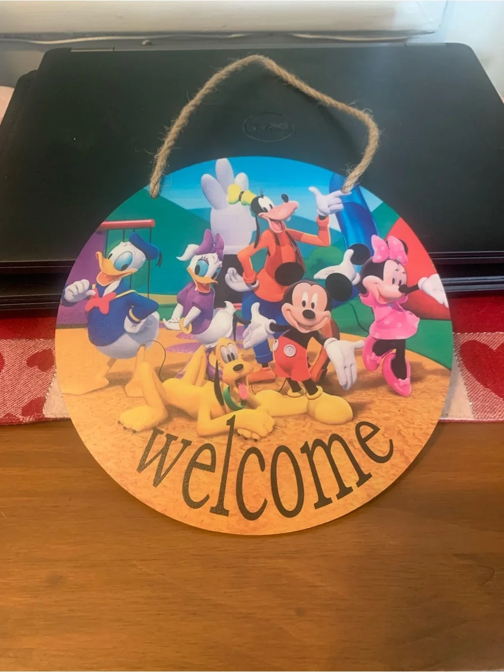 Disney Mickey & Friends Colorful Welcome Wall Hanging